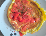 Omelette à la tomate