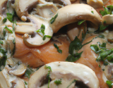 Champignons au saumon