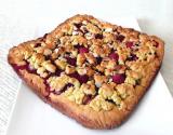 Cookie-crumble rhubarbe et framboises au Thermomix