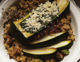 Crumble de courgettes et chèvre