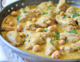 Poulet au curry et ses noix