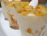 Verrine de Tiramisu à l'ananas et à la crème de calissons