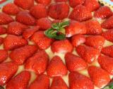 Tarte croustillante aux fraises