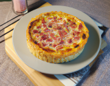 Quiche aux allumettes de jambon