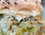 Pita aux poireaux et pruneaux