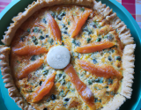 Quiche au saumon et au chèvre