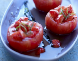 Tomates de France farcies aux légumes grillés