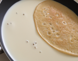 Pâte à crêpes à l'eau et lait