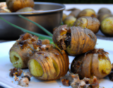 Pommes de terre grenailles farcies aux escargots et noisettes