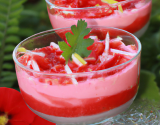 Mousses de fraises en verrine au Companion