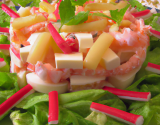 Salade de torsades froide  au surimi