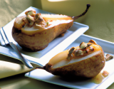 Poires farcies aux noix et aux amandes