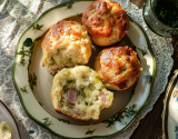 Muffins courgettes jambon au cumin