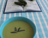 Soupe de courgette au bleu de Gex