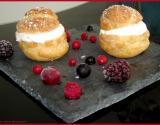 Choux au citron et fruits rouges