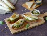 Tartines au pesto et aux Asperges des Sables des Landes IGP