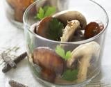 Crème d'aubergines et de champignons