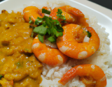 Riz aux crevettes et curry classique