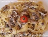 Tagliatelles aux champignons de Paris