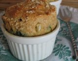 Soufflés de courgette au parmesan