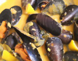 Moules au curry et zestes d'agrumes