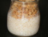 Tapioca au lait de coco et crumble aux 4 épices