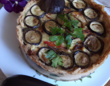 Quiche à l'aubergine et au chèvre