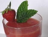 Smoothie fraise pastèque et melon