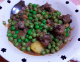 Ragoût d'agneau aux petit pois