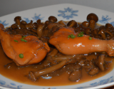 Cuisses de chapon aux morilles et sauce au madère