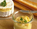 Verrine de fromage de tête à la moutarde de Meaux et sa tartine de baguette parisienne