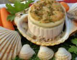 Terrine chaude aux coquilles Saint Jacques