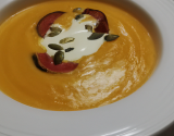 Velouté de potiron au chèvre