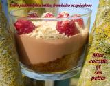 Trifle au philadelphia milka, framboises et spéculoos