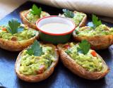 Pommes de terre farcies au guacamole (potatoes skins)