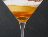 Gelée de cidre, biscuit breton cf P.Conticini, espuma caramel salé