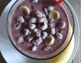 Smoothie glacé myrtilles bananes