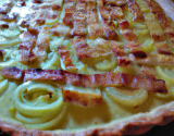 Tarte poireaux lardons Reblochon