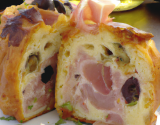 Cake au jambon olives et roquefort