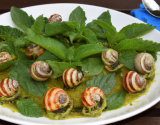 Escargots à la menthe