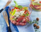 Salade fraîcheur de tomate et pastèque, Caprice des Anges