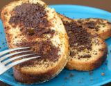 Pain perdu aux copeaux de chocolat