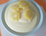 Crème originale à la vanille et ananas, légèrement relevée à l'ail