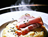 Risotto au gruyère & jambon fumé