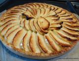 Tarte aux pommes nappée à l'abricotine