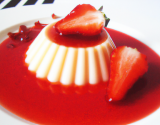 Panna cotta et gélifié de fraise Gariguette Label Rouge