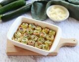 Roulé de courgette au jambon et au fromage