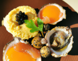 Civet d'huîtres et œufs de caille