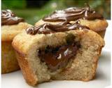 Muffins banane cœur Nutella