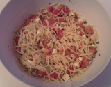 Salade de spaghetti au basilic